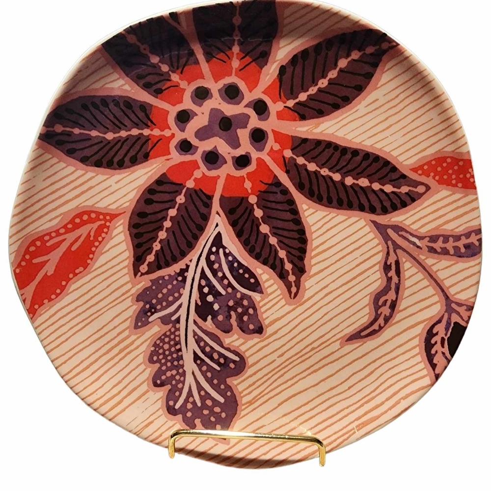 Anthropology floral dessert plate